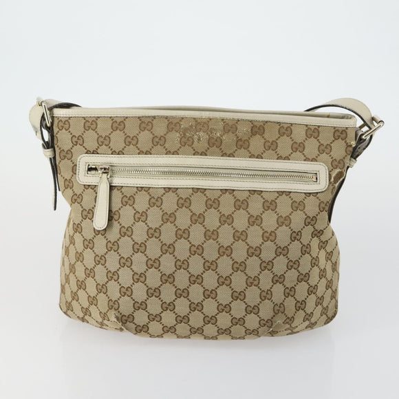 GUCCI GG Canvas Shoulder Bag 2 Set Beige Auth 156389