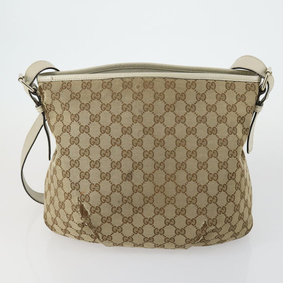 GUCCI GG Canvas Shoulder Bag 2 Set Beige Auth 156389