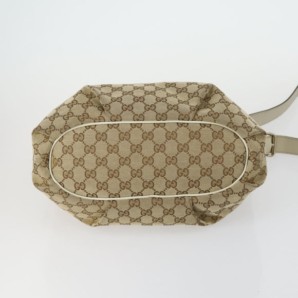 GUCCI GG Canvas Shoulder Bag 2 Set Beige Auth 156389