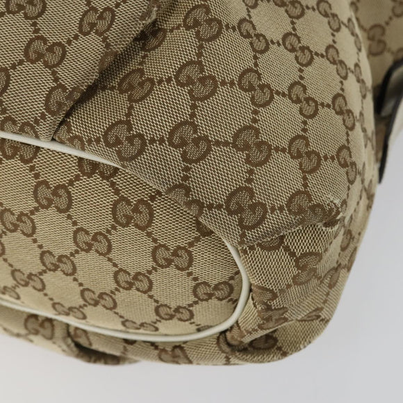 GUCCI GG Canvas Shoulder Bag 2 Set Beige Auth 156389