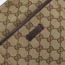 GUCCI GG Canvas Shoulder Bag Beige Silver 122793 Auth 156411-14