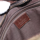 GUCCI GG Canvas Shoulder Bag Beige Silver 122793 Auth 156411-16