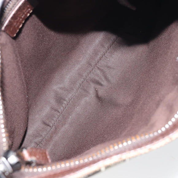 GUCCI GG Canvas Shoulder Bag Beige Silver 122793 Auth 156411