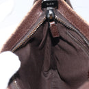 GUCCI GG Canvas Shoulder Bag Beige Silver 122793 Auth 156411-19