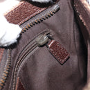 GUCCI GG Canvas Shoulder Bag Beige Silver 122793 Auth 156411-20