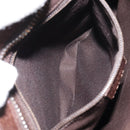 GUCCI GG Canvas Shoulder Bag Beige Silver 122793 Auth 156411-21