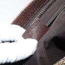 GUCCI GG Canvas Shoulder Bag Beige Silver 122793 Auth 156411-23