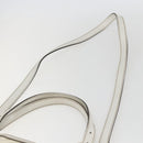 GUCCI Web Sherry Line Britt Bag Coated Canvas 2way White Gold 162886 Auth 156412-10