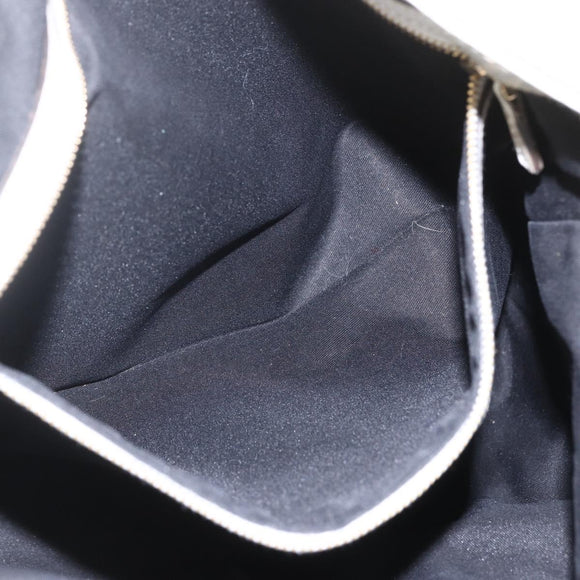 GUCCI Web Sherry Line Britt Bag Coated Canvas 2way White Gold 162886 Auth 156412