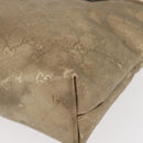 GUCCI GG implementation Tote Bag PVC Gold 211138 Auth 156414-14