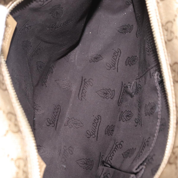 GUCCI GG implementation Tote Bag PVC Gold 211138 Auth 156414