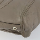 GUCCI Soho Hand Bag Leather Gray Gold 282307 Auth 156415-10