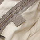 GUCCI Soho Hand Bag Leather Gray Gold 282307 Auth 156415-16