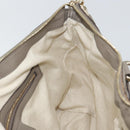 GUCCI Soho Hand Bag Leather Gray Gold 282307 Auth 156415-18