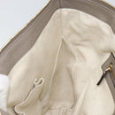 GUCCI Soho Hand Bag Leather Gray Gold 282307 Auth 156415-19