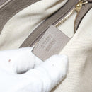GUCCI Soho Hand Bag Leather Gray Gold 282307 Auth 156415-22