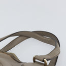 GUCCI Soho Hand Bag Leather Gray Gold 282307 Auth 156415-8