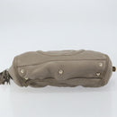 GUCCI Soho Hand Bag Leather Gray Gold 282307 Auth 156415-9