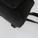 GUCCI Bamboo Backpack Leather Black Gold 003 2058 0030 Auth 156416-15