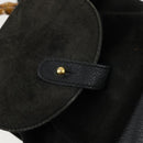 GUCCI Bamboo Backpack Leather Black Gold 003 2058 0030 Auth 156416-18