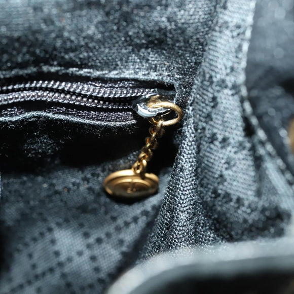 GUCCI Bamboo Backpack Leather Black Gold 003 2058 0030 Auth 156416