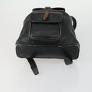 GUCCI Bamboo Backpack Leather Black Gold 003 2034 0030 Auth 156417-5