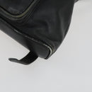 GUCCI Bamboo Backpack Leather Black Gold 003 2034 0030 Auth 156417-16