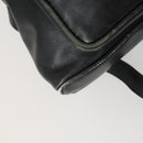 GUCCI Bamboo Backpack Leather Black Gold 003 2034 0030 Auth 156417-17