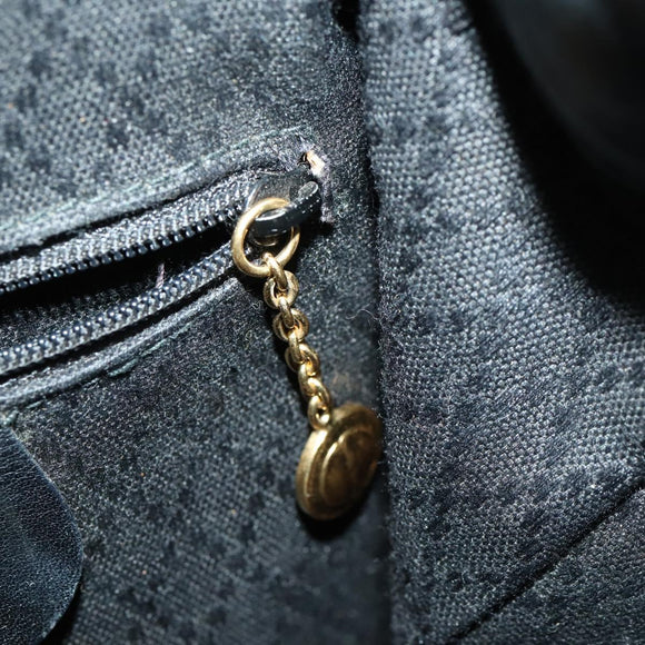 GUCCI Bamboo Backpack Leather Black Gold 003 2034 0030 Auth 156417