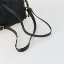 GUCCI Bamboo Backpack Leather Black Gold 003 2034 0030 Auth 156417-8