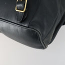 GUCCI Bamboo Backpack Leather Black Gold 003 2058 0016 Auth 156418-14