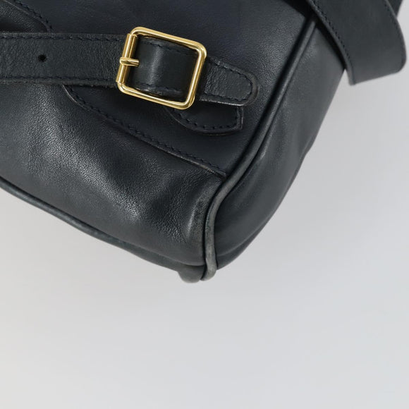 GUCCI Bamboo Backpack Leather Black Gold 003 2058 0016 Auth 156418