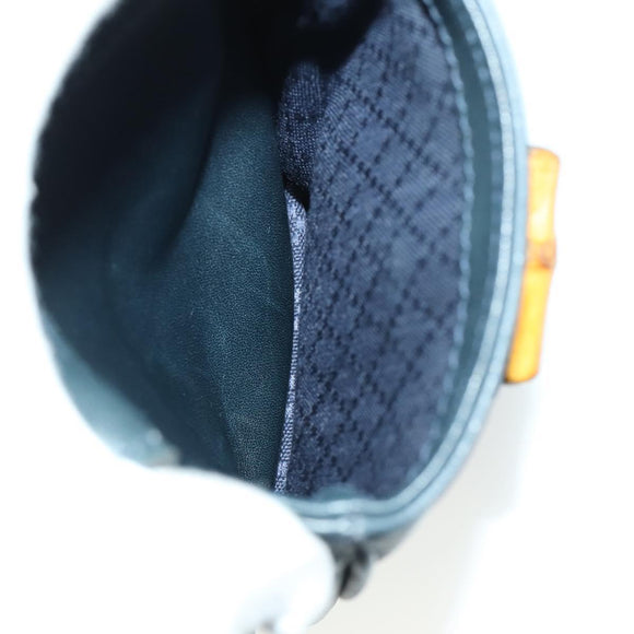 GUCCI Bamboo Backpack Leather Black Gold 003 2058 0016 Auth 156418