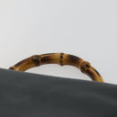 GUCCI Bamboo Backpack Leather Black Gold 003 2058 0016 Auth 156418-8