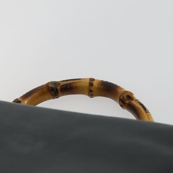 GUCCI Bamboo Backpack Leather Black Gold 003 2058 0016 Auth 156418