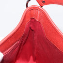 GUCCI GG Canvas Schultertasche Rot Silber 113012 Auth 156421-18