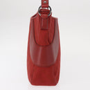 GUCCI GG Canvas Shoulder Bag Red Silver 113012 Auth 156421-3