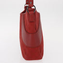 GUCCI GG Canvas Shoulder Bag Red Silver 113012 Auth 156421-4