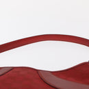 GUCCI GG Canvas Shoulder Bag Red Silver 113012 Auth 156421-8