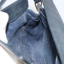 GUCCI GG Supreme Sherry Line Shoulder Bag PVC Navy Gold 10 02 024 Auth 156423-19