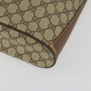 GUCCI GG Supreme Web Sherry Line Bag PVC Beige Gold 41 02 034 Auth 156424-9