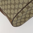 GUCCI GG Supreme Web Sherry Line Bag PVC Beige Gold 41 02 034 Auth 156424-16