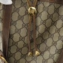 GUCCI GG Supreme Web Sherry Line Bag PVC Beige Gold 41 02 034 Auth 156424-10