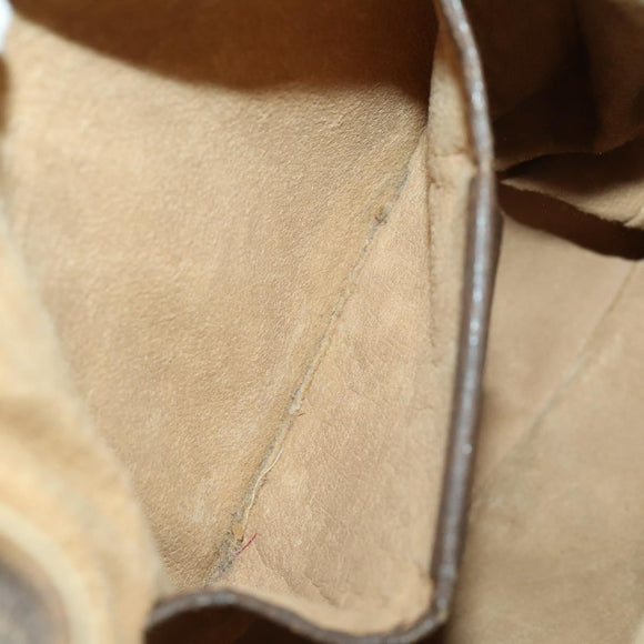 GUCCI GG Supreme Web Sherry Line Bag PVC Beige Gold 41 02 034 Auth 156424