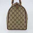 GUCCI GG Supreme Web Sherry Line Bag PVC Beige Gold 116 02 007 Auth 156427-5