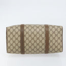 GUCCI GG Supreme Web Sherry Line Bag PVC Beige Gold 116 02 007 Auth 156427-9