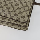 GUCCI GG Supreme Web Sherry Line Bag PVC Beige Gold 41 001 4085 Auth 156428-12