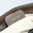 GUCCI GG Supreme Web Sherry Line Bag PVC Beige Gold 41 001 4085 Auth 156428-21
