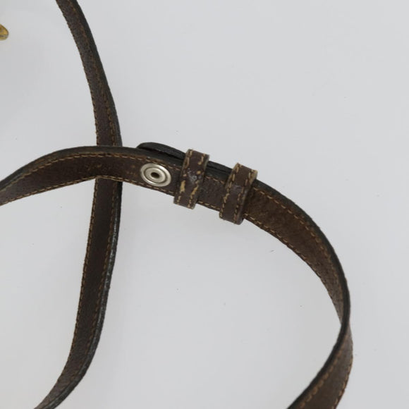 GUCCI GG Supreme Web Sherry Line Bag PVC Beige Gold 41 001 4085 Auth 156428