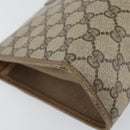 GUCCI GG Supreme Web Sherry Line Clutch Bag PVC Beige Gold 89 01 031 Auth 156430-16